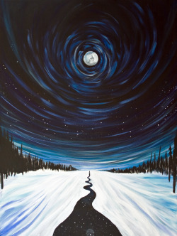 rexisky:   Wander (30 x 40&quot;, acrylic on canvas) by Kathryn Beals  