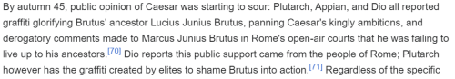 Brutus Seeing The Graffiti Of Him Stabbing Caesar All Over Rome, C. 44 BC 