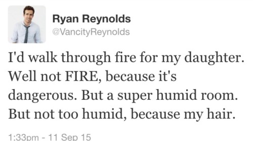 thebaconsandwichofregret:  dallonxweekes:  Is Ryan Reynolds even real  Dude’s been trying to play Deadpool for 11 years, that kind of thing does stuff to a man 