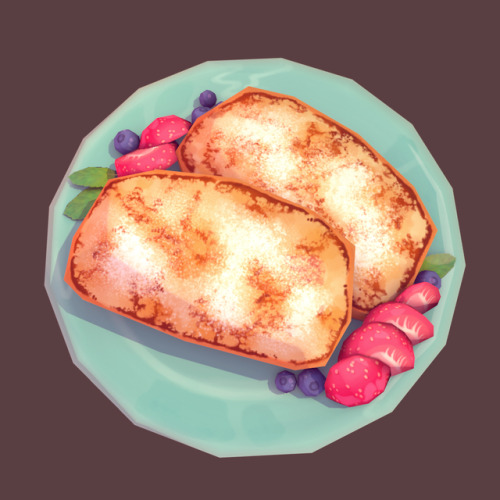 cmdrspacecat: French toast, 2018 version! I’ve been wanting to do an update of an older model, so I 