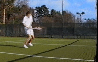 lovelylouistheroux: A gifset for all your Louis Theroux playing tennis needs