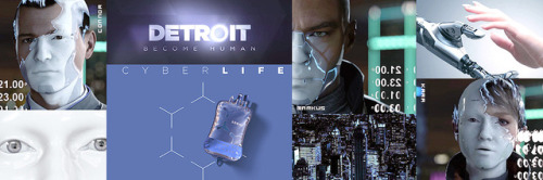 4lenko: Detroit: Become Human collage headers / feel free to use! a credit would be nice.