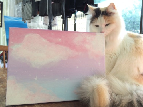 celestial-fruits:Not sure how to finish this painting…