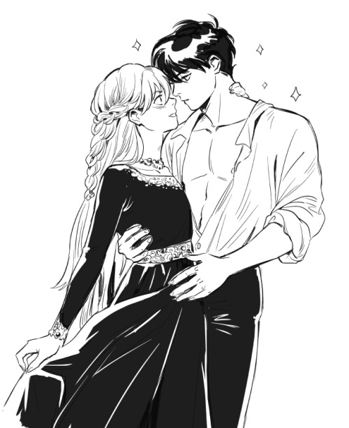 Some Drawings Of Hunky Male Lead Heero For @thaiteaaddicts Isekai AU