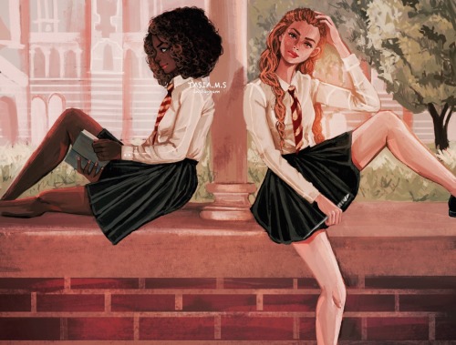 tasiams:  Hermione📚 and Ginny💫 