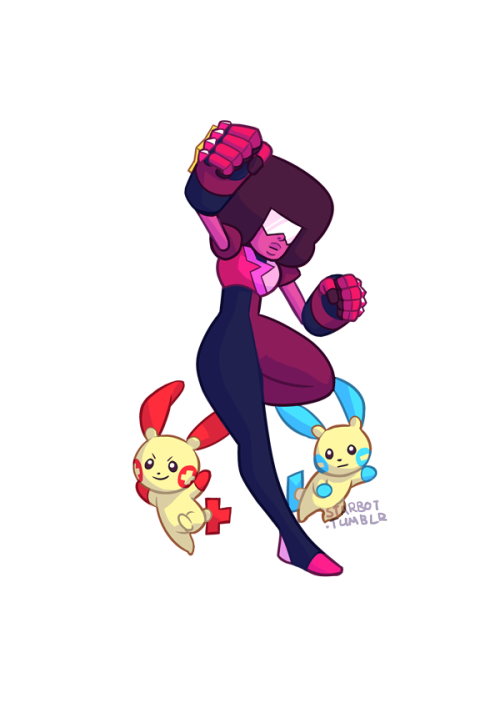 starbot:AU where the Cystal Gems decide to defend earth mostly because there are awesome pokemon the