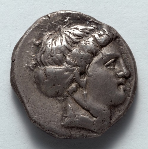 cma-greek-roman-art:Stater: Head of Koré (obverse), 375, Cleveland Museum of Art: Greek and Roman Ar