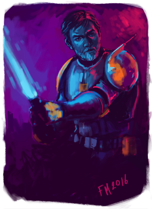 mostthingskenobi: mortefran: finished up my evening with some Obi-Wan, who for some reason has stole