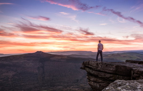 A rare one of me stood on Bamford Edge, in the Peak District, England.