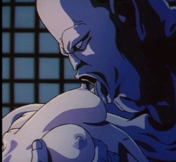 nerdthoughts:  “Don’t make any noise. I wouldn’t mind raping a Dead girl”  Ninja Scroll was the first non-cartoon animated film I ever watched when I was 12, this is a scene I&rsquo;ll never forget.