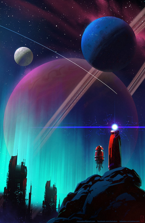 illustrations-blog:    Starhead by  Christopher Balaskas     Illustrations of different styles - Illustrations-blog 