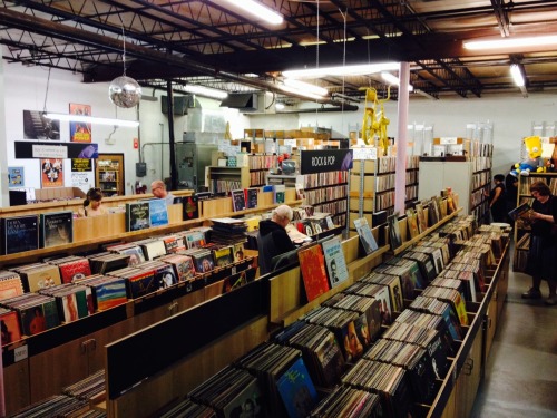 Back room in Bananas Record store - too much shit to get through here.   I freaked out!