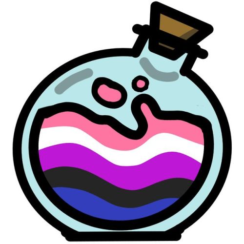 renniequeer: my-sins-might-be-your-tragedies: renniequeer: Pride Potions: Genderfluid! Requested by 