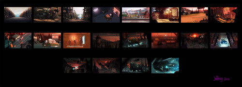 Gravity Falls Season 2 &ldquo;not what he seems&rdquo; Color keys.