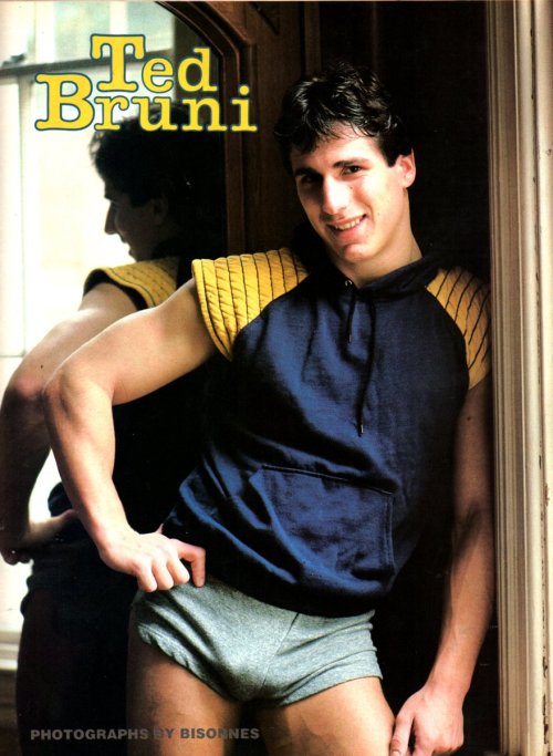 From ADVOCATE MEN (June 1984) photo by Fred Bisonnes Model is Ted Bruni