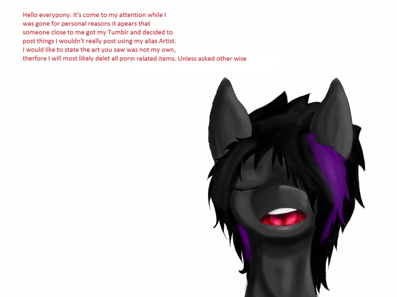 Blood: Also If this ever is to  happen again, please ask Artist to post a facial