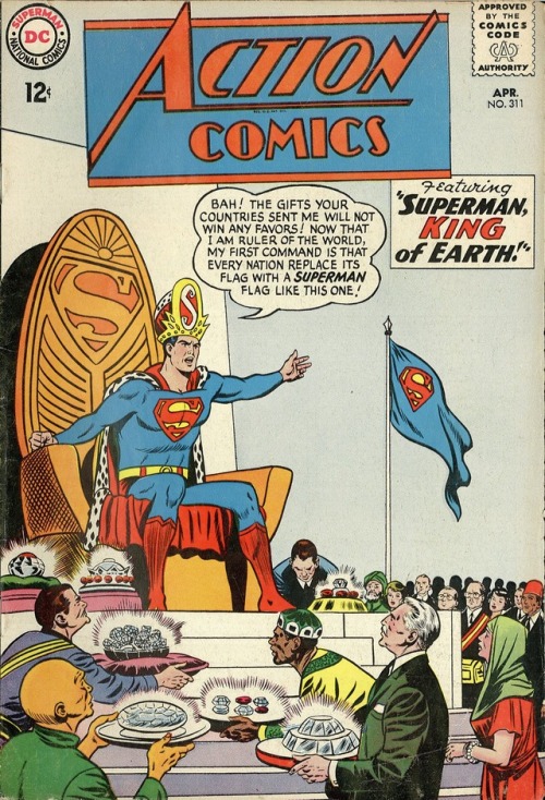 comicbookcovers:  A few of Superman’s less than stellar moments  Fucking “golden age” was horrible! WTF? We’ve come a long way.