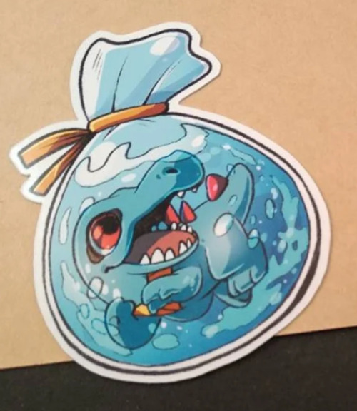 Water Starter Pokemon Stickers made by Webbelart