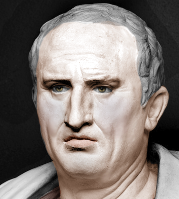 ivlivs:quick painting of cicero’s bust - maybe i’ll add more texture and shading later. the eyes tur