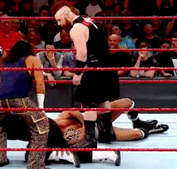 Mitchtheficus: Sheamus Helping Cesaro Up In An Unnecessarily Touchy-Feely Way: A+