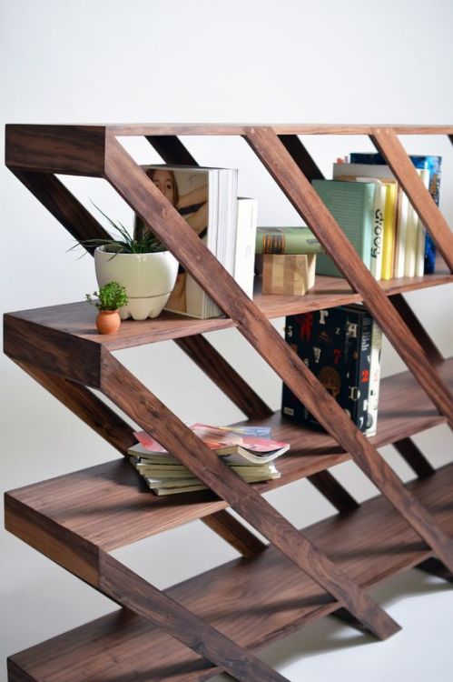 Wooden Librero Ramírez book shelf