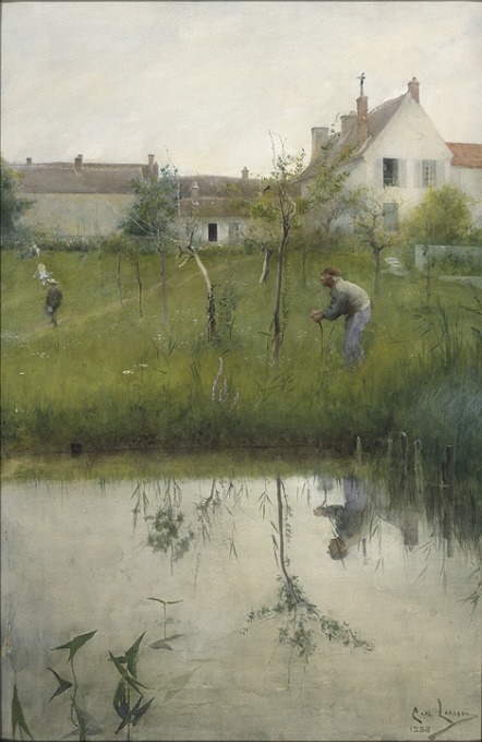 The Old Man and the Nursery Garden, Carl Larsson, 19??, Nationalmuseum, SWEhttp://collection.nationa