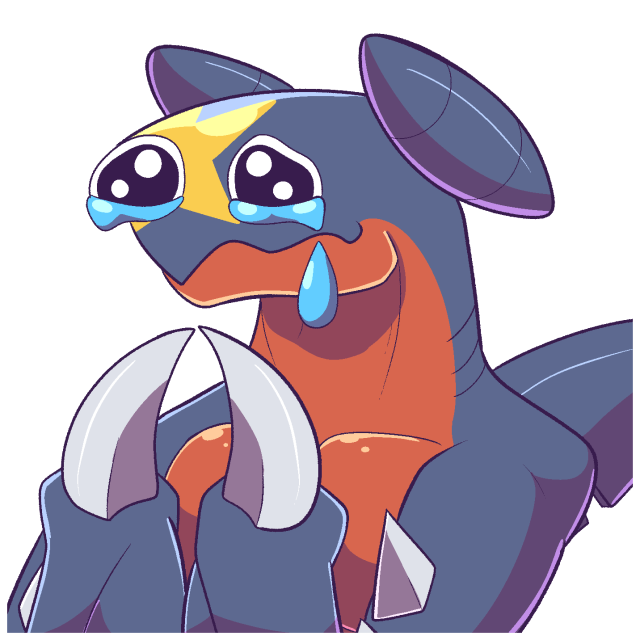 I wanted to make myself some Garchomp emotes, so introducing: CoolChomp
 SadChomp
 and because of course I would, PogChomp