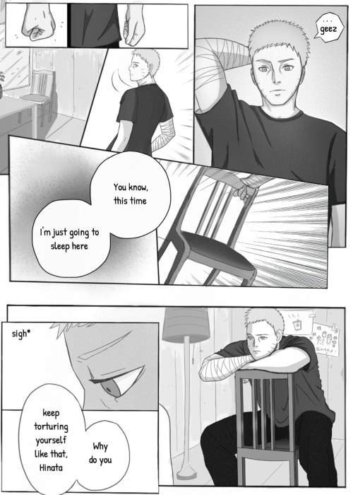 shidosstuff:  NH doujinshi part 1  Thank you all for your patience :) I finally finished this one, after 2 weeks of hating my drawings and hating myself  Yay! I’m so happy :)  So, the idea was, that Hinata always waits for him to come home.. And he