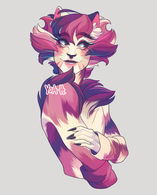 slowly making my way through the rest of the cats! this time we have a very pretty boy for @plz