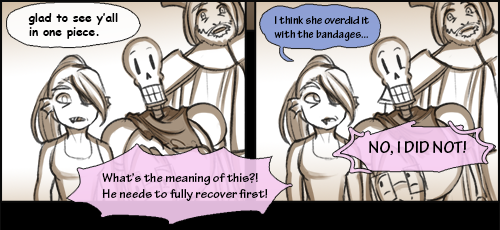 Undertale IF : Chapter 3. Motive - 6 (1) FirstPreviousNext Buy Me Coffee? <3 ——heya !