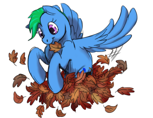 askdivebomb:  askdrakomod:  First day of the 31 day Halloween challenge!! spoopyartchallenge October first: Fall Leaves So here, have some adorable Divebomb playing with leaves :3  Relevant because it’s Divebomb  Cute <3