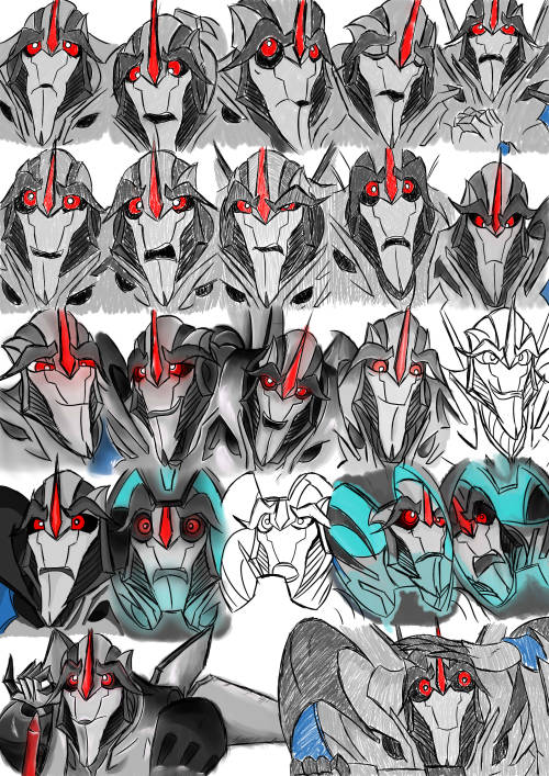 sketchzilla13: Dem faces You can never have too many Starscream faces. Never. Also good expression p