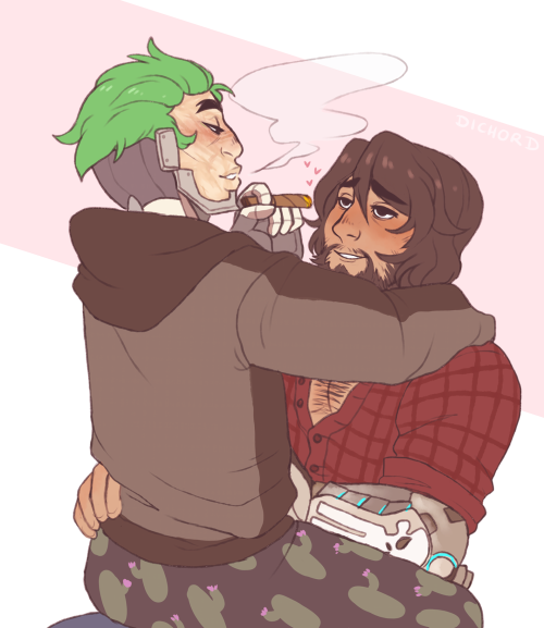 Genji: (blows smoke in Jesse’s face)Jesse: gosh you’re pretty,,Happy Valentine’s day @shimyada!! I w