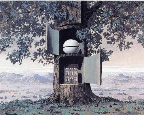 kirgiakos: via.nataliakoptseva: René Magritte , Blood will Tell (La voix du sang) ,