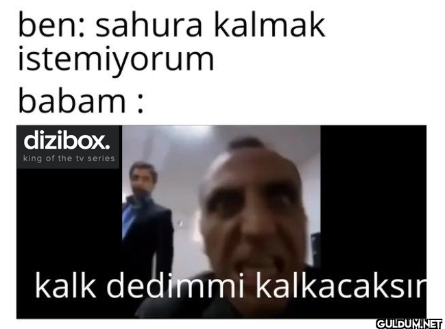 ben: sahura kalmak...