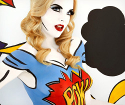 nerdybodypaint:  Pop Art Comic Book Body