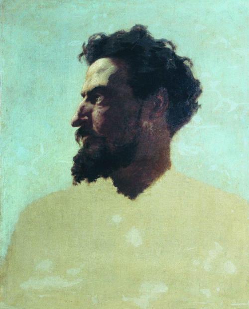 artist-bronnikov:The head of Judas, 1874, Fyodor Bronnikov