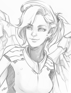 overwroughtfan:  Overwatch - Mercy by Scorch-D  