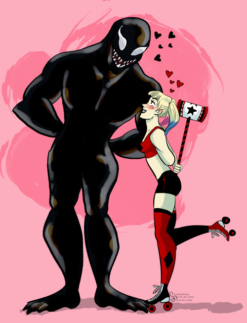 Last year I had a dream that Harley Quinn and Venom were dating and ofc I had to draw it. If you wan