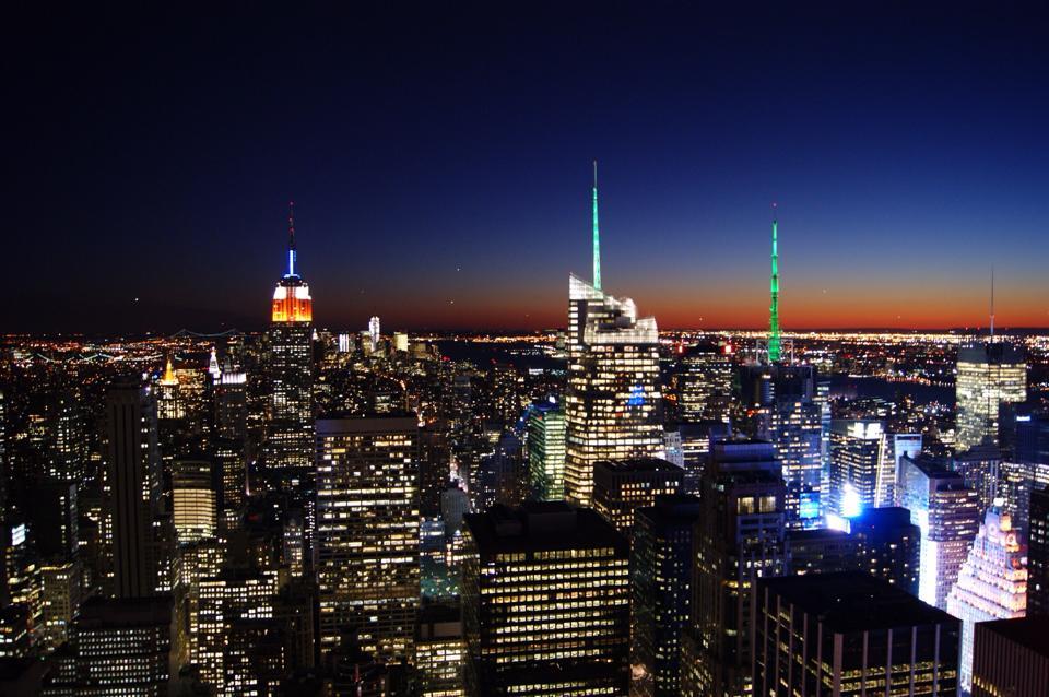 Midtown at night by Peter Gall