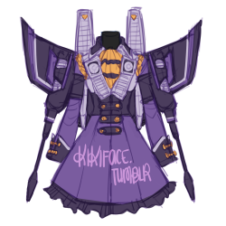 greyliliy:  kikiface:  yo yo yo!! Loosely inspired by these dresses. And obviously based off of Skywarp, Starscream, and Thundercracker. I want to be Skywarp to Bot Con ;mmm;  I would legitimately wear these if someone made them.