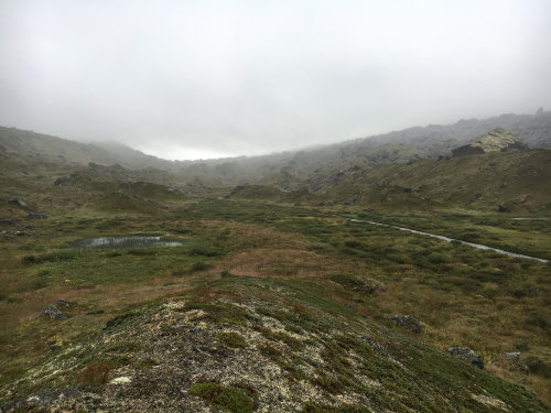 Kärkevagge valley in mist, North Lapland by Mad Elg