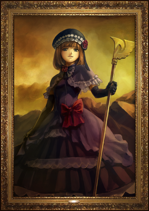 vork-jeff:  Umineko no Naku Koro ni / Chiru - HD PortraitsJust now I noticed, the portrait of EP2 has a old style of color.