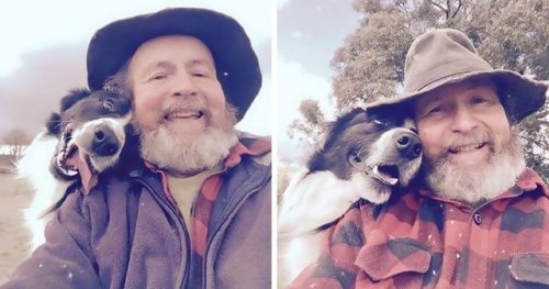 awwcutepets:Daughter teaches dad how to take selfies, this is what happens
