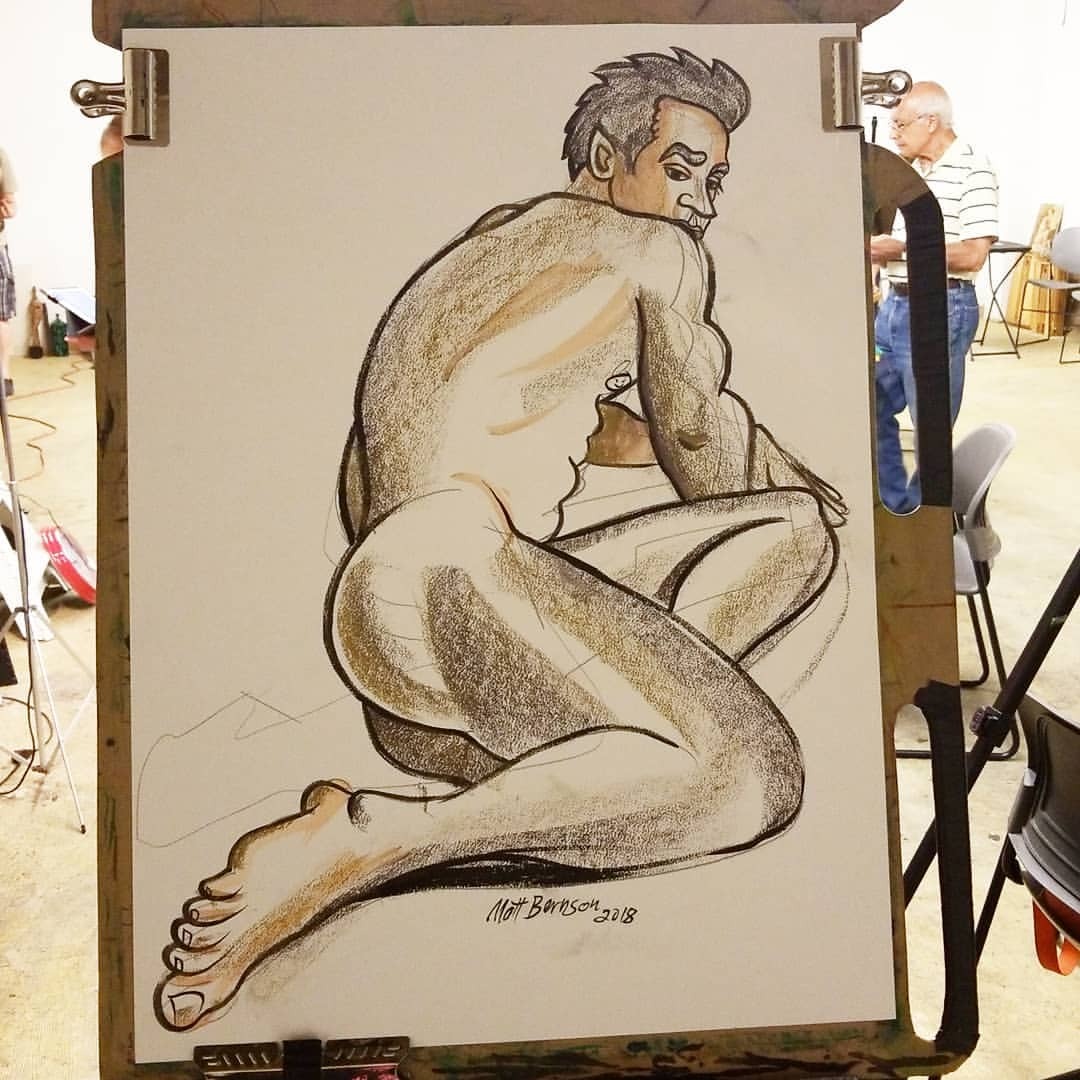 Figure drawing!   Approximately 22&quot;x30&quot; Mostly graphite and ink