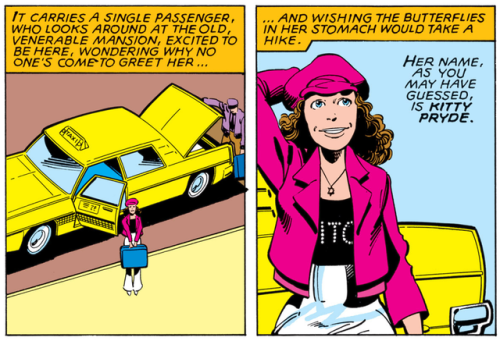 why-i-love-comics:wintersshield:why-i-love-comics:Kitty Pryde showing up for her first day at Xavier