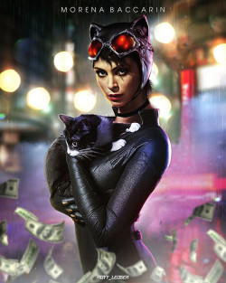 satelliteyears1:  Morena Baccarin as Catwoman by Royy Ledger