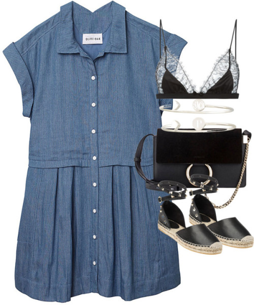 styleselection:  Untitled #1959 by sophiasstyle featuring heart jewelleryOlive Oak blue short sleeve dress, 91 AUD / Maison Close triangle bra, 79 AUD / Ash ankle wrap sandals, 265 AUD / Genuine leather shoulder bag, 80 AUD / Sarah Chloe heart jewellery