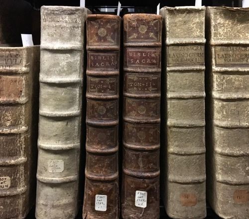 Happy Library Shelfie Day from a few of our rare books! https://www.instagram.com/p/CKjxjHRpd24/?igs