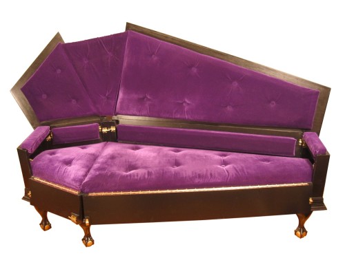 thegolddig:VonErickson’s Original Coffin Couch(more information, more gold)
